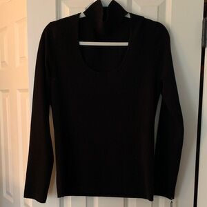 W by Worth Black Long Sleeve Top L